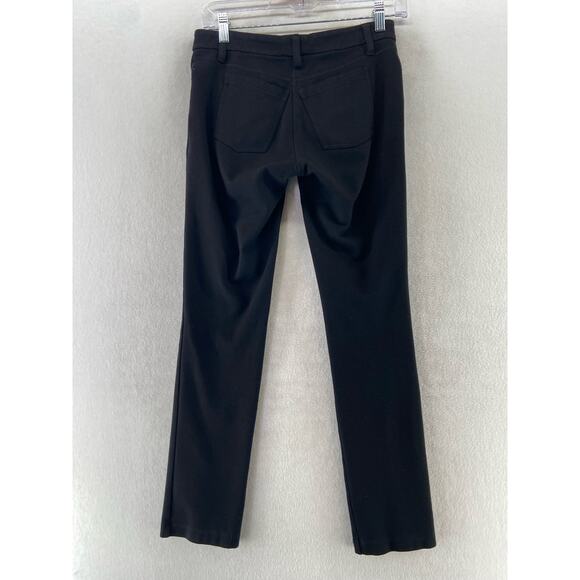 Eileen Fisher Black Ponte Knit Pants Size 4 - Picture 3 of 8